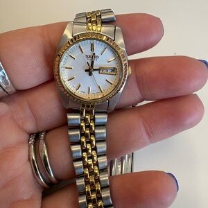 Seiko Two-Tone Silver and Gold Watch